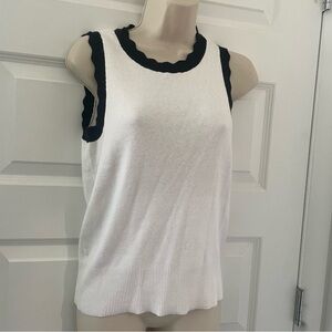 **NWT** Ann Taylor Sleeveless Scallop Sweater - XS